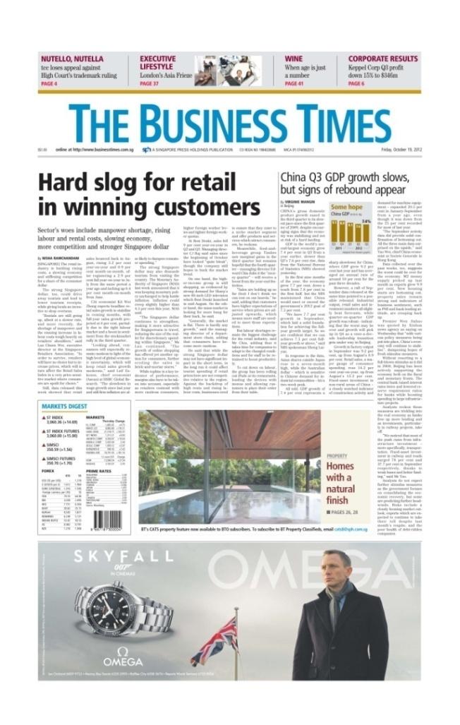 Overview of The Business Times The Business Times is firmly established as Singapore s leading business daily.