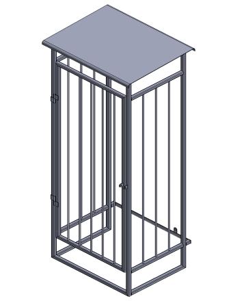 The Collapsible Units are specially designed to fit in a custom box and bolted together to safe storage space on bulk packing in storages. Drawings showing the single 19 cage.