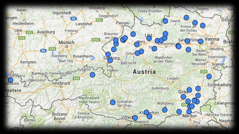 Organic residues from slaughterhouses 47 slaughterhouses identified Cover > 90% of slaughterings in Austria