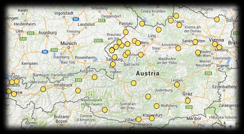 Organic residues from breweries 41 breweries identified Cover > 95% of beer production in Austria Spent grains: