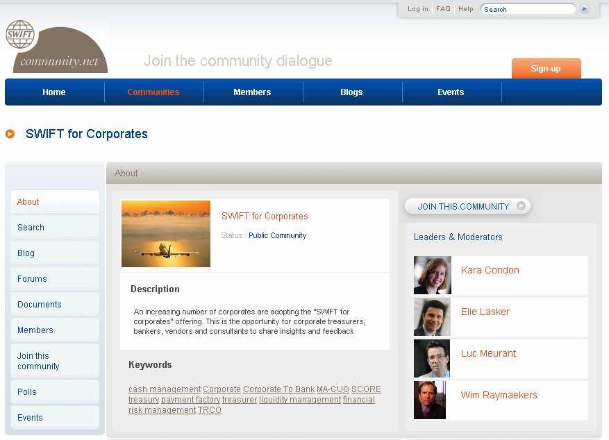 More info: SWIFT for corporates community http://www.