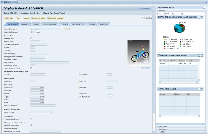 Integrated Product Development Business Context Viewer (BCV) Embedded analytics in the context of product-related business processes, supporting better and faster decisions based on more insights