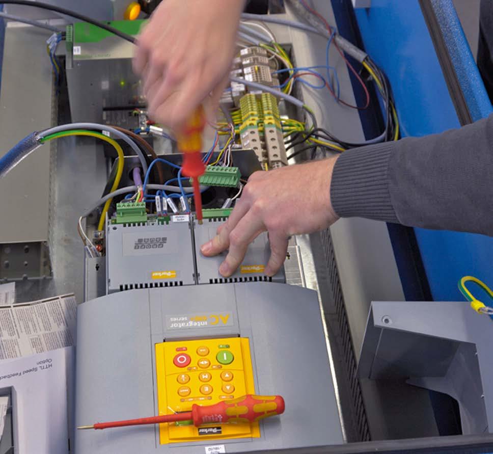 Line Control/Electrical Equipment Electrical Equipment and Line Control Solutions from One Source The extrusion line control systems as well as the design of electrical components are significant