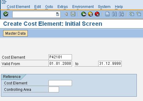 5.5 Create Assessment cost elements Menu Path IMG Controlling Profit Center