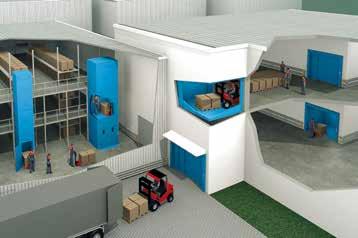 Lödige goods lifts provide expansion of warehousing operations by an easy integration into existing buildings, without the need