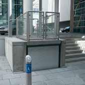 restricted movement. A VERTIC private lift was installed in the Sparkasse Dessau (travel height: 1.