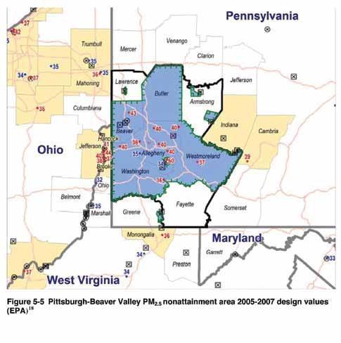 Section 5: Local and Regional Air Pollution Source Impacts The Liberty source apportionment results had many similarities to the ones from Lawrenceville, including the two secondary inorganic