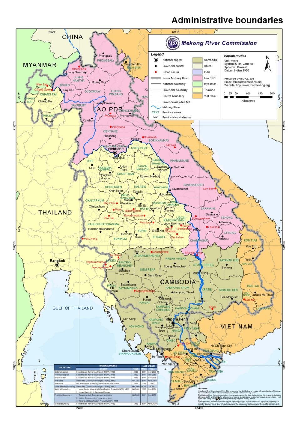 Lower Mekong Basin 795000 km 2 475,000 million m 3 4800km 8