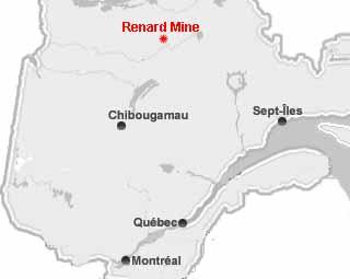 Renard Mine Located in the James Bay region, approx. 400 km north of Chibougamau (800 km north of Montreal) Combined open pit and underground mine plan Nameplate capacity: 2.2 mtpa (1.