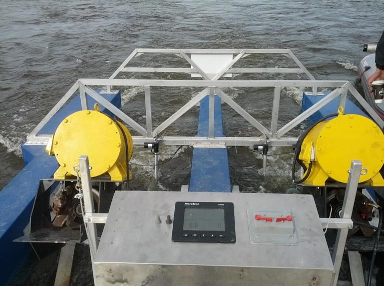 research on impact of environment on turbines; impact of turbines on aquatic life 10+ devices deployed Mavi,