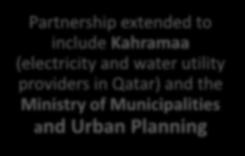scientific partner for the project Partnership extended to include Kahramaa (electricity and water utility