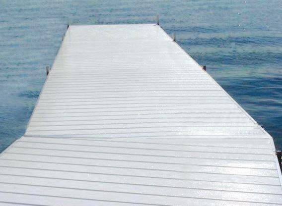 lightweight, maintenance free, with the extra bonus of being one of the longest lasting deckings you will ever have on your dock.
