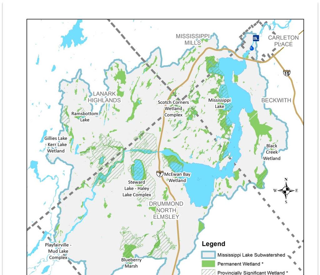 Map 3: Location of Wetlands within the Mississippi