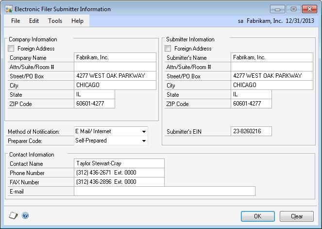 CHAPTER 5 SUBMITTING W-2 REPORTS ELECTRONICALLY 6. Enter the destination and file name for the EFW2 file. The default file name is W2Report, without an extension.