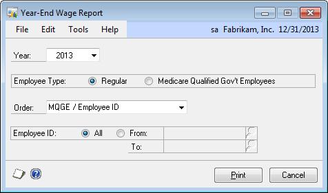 Chapter 6: Report procedures You can generate either detailed reports or summary reports in your year-end procedures, as needed. You also can customize your reports.