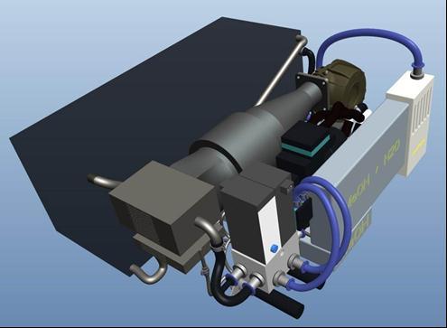 CAD model of the final system Dimensions: L 320 mm W 290 mm 125 mm Volume 11.