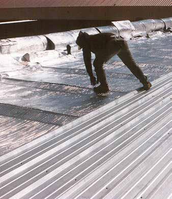 POST FRAME CONSTRUCTION THERMAL VALUES ROOF Thermal resistance of Ply-Foil Insulation, as it would be installed in new metal building construction, was tested with external thermal blocks, Ply-Foil