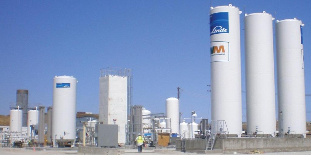 Small-Scale Liquefaction World s largest landfill gas to LNG facility Linde-Waste