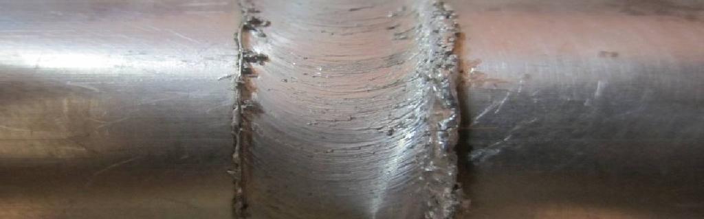 Figure 4: Excessive Weld Flash on Trailing Edge at 485 rpm Speed parameters from rotational speed of tool and welding speed. Tensile tests were conducted for each welding joint that produced welding.