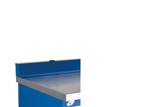 : RC68-2401 for painted steel ; Available with or without back finishing panel ; Equiped with a perforation on the center for installation of RC59 computer supports.