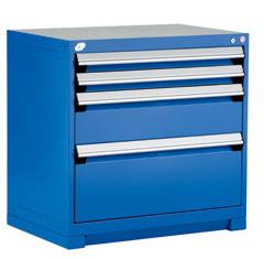 400 lb. capacity per drawer. The most heavy-duty in the industry.