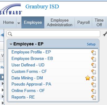 GETTING STARTED - HELPFUL FEATURES EMPLOYEE DATA MINING: 1