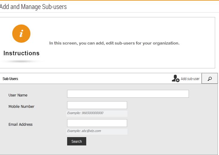 16 Search for sub-users accounts Exporter has the ability to search for related sub-users added Figure13: