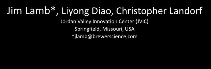 *jlamb@brewerscience.com APEC 2013 IS2.4.
