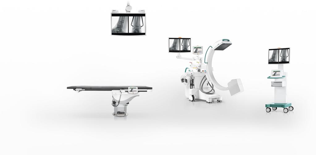 08 09 > Flexible configurations In addition to the compact design of the system, three different viewing options enhance flexibility during interventions to allow the product range to suit individual