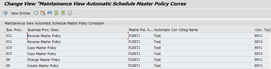 3 Automatic Scheduling of Correspondence at Master Policy This functionality allows you to schedule automatic correspondence at Master Policy.