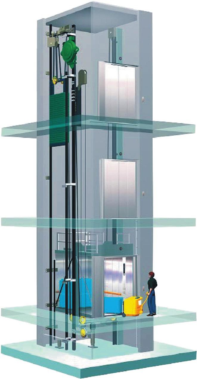 The power to lift 2000kg The KONE TranSys freight elevator solution is based on the KONE MonoSpace platform.