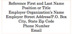 Here is an example of a reference list format: After your interview, be sure to write and send a thank you note to your interview and/or potential employer, whether or not you receive a job offer.