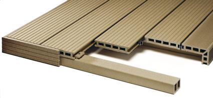 The unique L-shaped decking rail solution reduces building times and produces perfect, dimensionally accurate stairs.