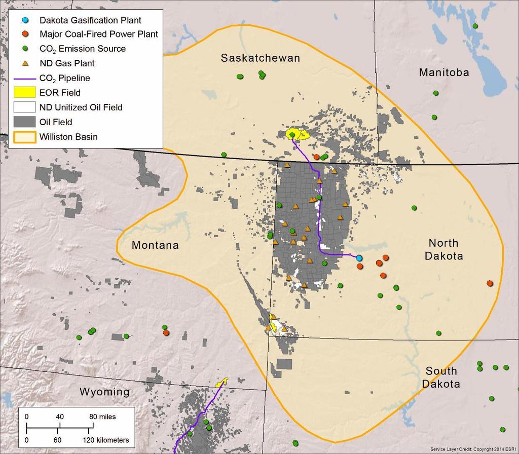 WILLISTON BASIN CCUS POTENTIAL The Williston Basin is one of the most prolific oil-producing regions of