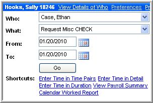 PREPARING FOR PAYROLL Note: It is not necessary to enter/adjust the date, or date range, in the From and To options as the system will automatically retrieve ALL