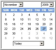 QUICK TOUR end date. The date range is highlighted and automatically fills in the From and To fields. 3. Below the calendar is a dropdown list of date ranges.