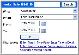 ENTERING TIME 3. Enter or select the desired date or date range from the calendar in the From and To options.