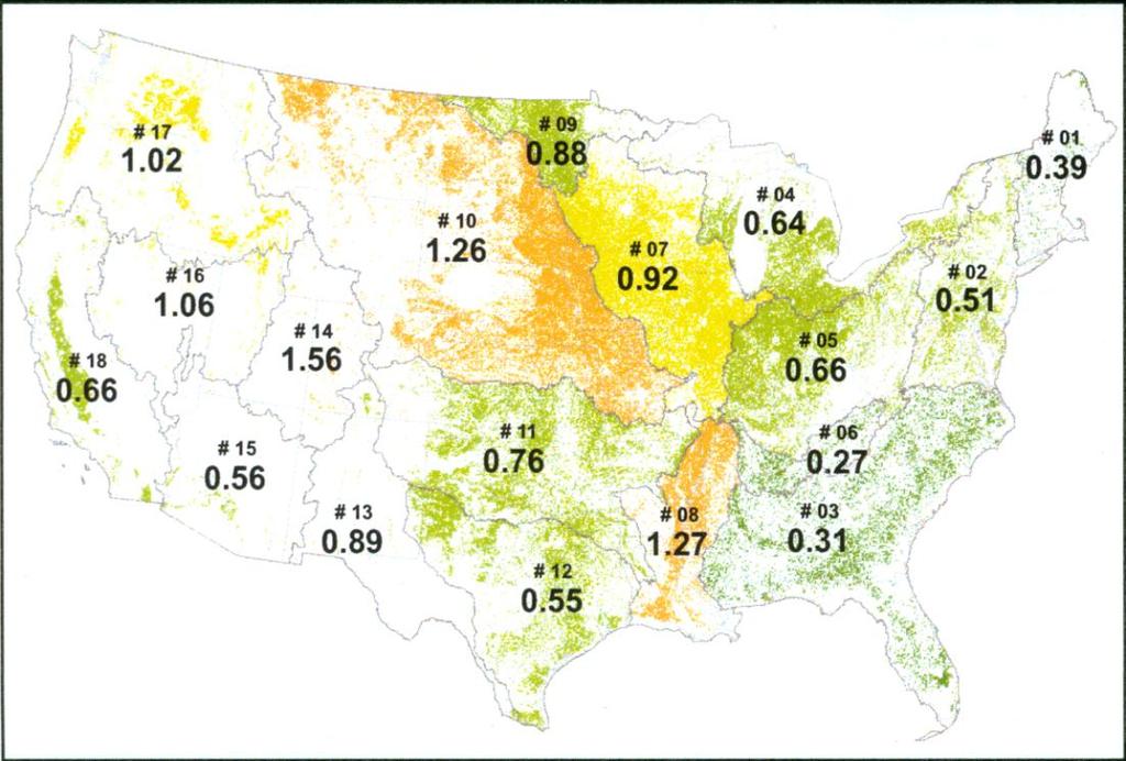 2007 Crop removal is less than fertilizer use building soil fertility Source: NuGIS, IPNI 2010