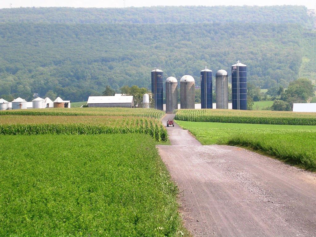 Typical Pennsylvania dairy farm