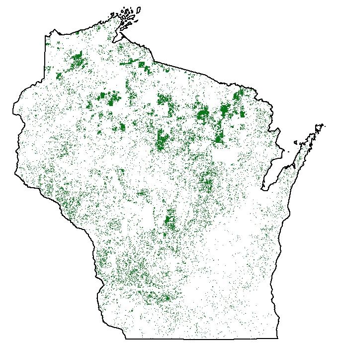 Q.) Stewardship Plan Ownership Boundaries: In Wisconsin the majority of Stewardship Plans are entered into the Managed Forest Law (MFL) program.