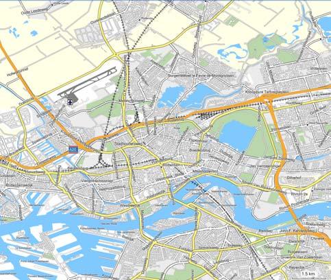 5 km Fig. 3: Traverse measurements of Rotterdam, PET, Upper panel 14:00-16:00 h.