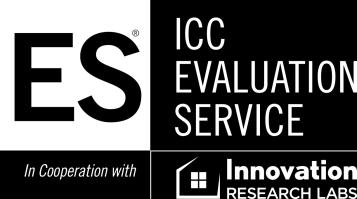 0 Most Widely Accepted and Trusted ICC-ES Evaluation Report