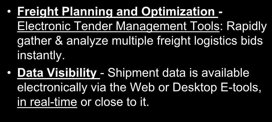 The Speed of Shipper BCO Decisions Today: E-Commerce Tools