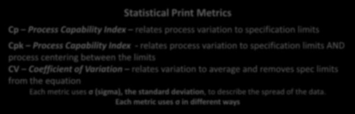 APPLICATIONS BULLETIN How do I Apply Statistics to Print Quality?