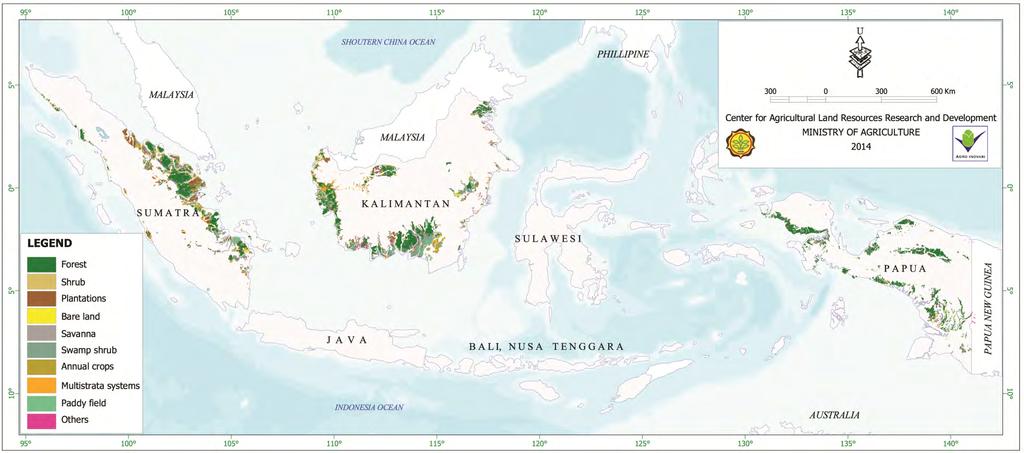 The distribution of Indonesian