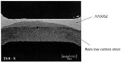 Fig. 16 Cross section of 1-mm AA5052 to 0.8-mm bare low-carbon steel spot weld. Fig. 17 Illustration of different failure modes under different loading conditions. Fig. 18 Dissimilar RSW population: peak load distribution for interfacial fracture and nugget pullout under lap shear.