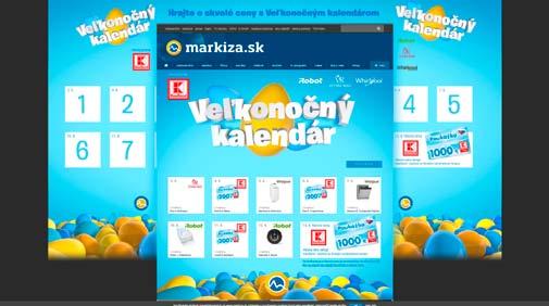 competitions promoted in Teleráno, which are also run on the web the Easter competition, the summer competition or the traditional Christmas Advent calendar.
