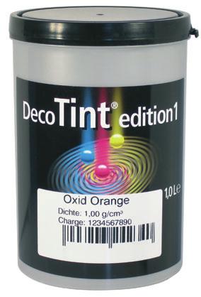 In years of research and development, PROTEC Systempasten GmbH created a tinting system which even now sets standards for tomorrow: DecoTint edition1.