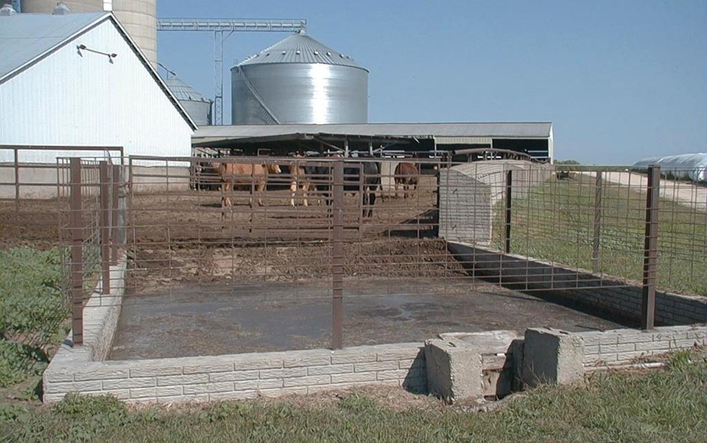A commercial feedlot in the Texas Panhandle found that decreasing cattle spacing from 150 to 75 square feet per head reduced net PM10 concentrations, at the lot fence line, by about 20 percent.