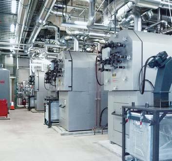 9 MW output and equipped with dual fuel burners for oil or gas cover peak loads. Heating centre for the Erzabtei St. Ottilien, Germany The Erzabtei St.